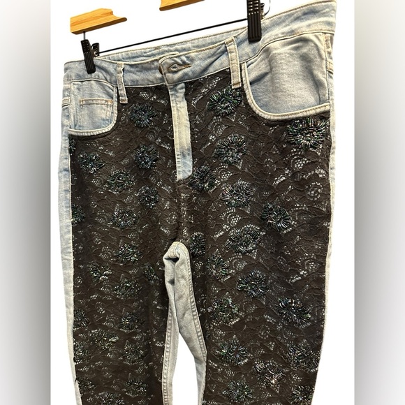 Tosca Stylish lace and sequined Jeans size 46 - Picture 3 of 8